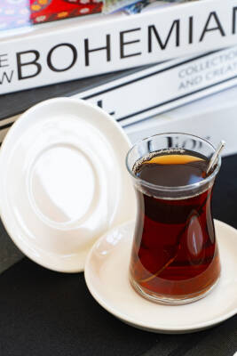 Rüya Yalın 6 Adet 12 Cm Porselen Çay Tabağı Kırık Beyaz - 3